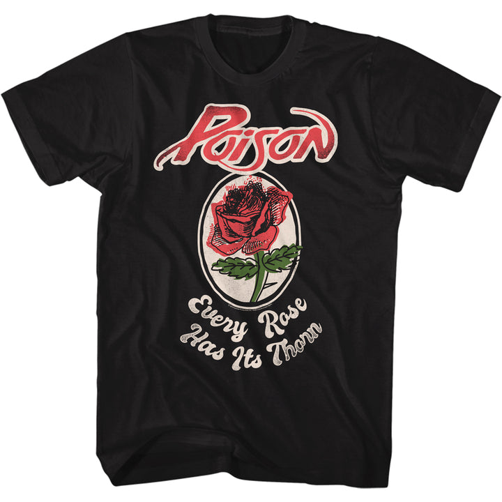 Chargez l&#39;image dans la visionneuse de la galerie, Poison Chaque Rose a son T-shirt noir pour hommes
