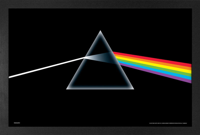 Cargue la imagen en el visor de la galería, Pink Floyd- The Dark side of the Moon  11x17&#39;&#39; Print Framed- Kryptonite Character Store
