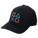 Playstation 3D Embroidered Buttons Flex Fit Hat - Kryptonite Character Store