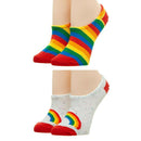 Rainbow Striped LGTB Pride 2 Pack Set Ankle Socks - Kryptonite Character Store 