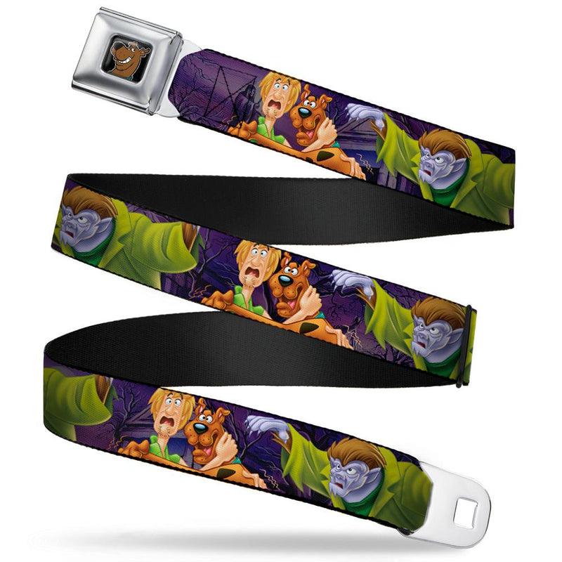 Chargez l&#39;image dans la visionneuse de la galerie, Scooby Doo  Scooby &amp; Shaggy Hugging Seatbelt  ADULT&#39;S Buckle Belt
