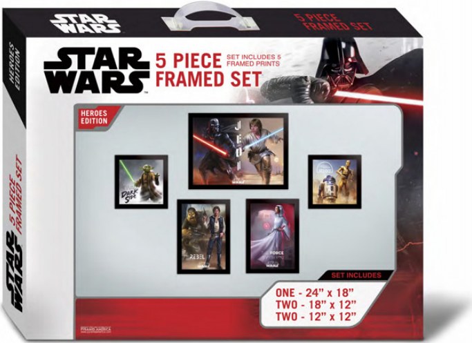 Star Wars - 5 Piece Framed Set