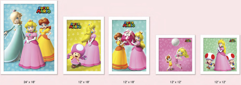 Super Mario - Princess Peach Framed Set (5 Piece)