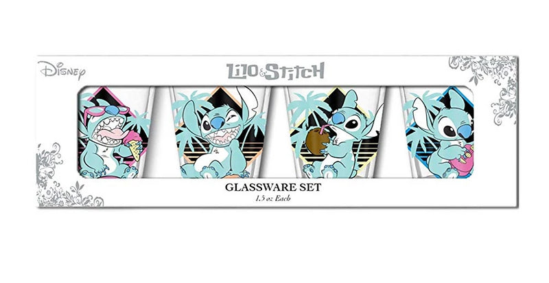 Chargez l&#39;image dans la visionneuse de la galerie, Lilo and Stitch Pastel 4pc Shot Glass Set Standard - Kryptonite Character Store
