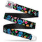 Disney: Lilo &amp; Stitch - Cinturón de seguridad completo con flor de hibisco, cinturón con hebilla para adulto