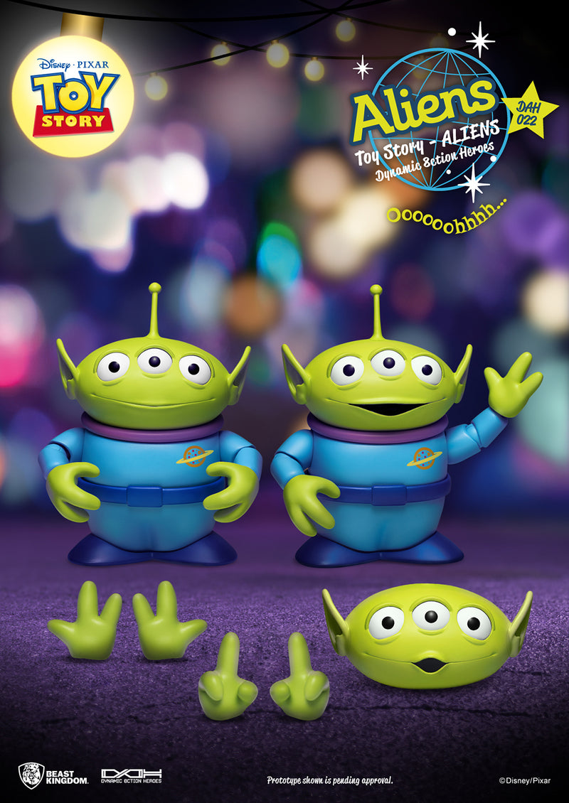 Disney Pixar: Toy Story - Dah-022 Dynamic 8ction Heroes Alien PX Figure (2 Pack)