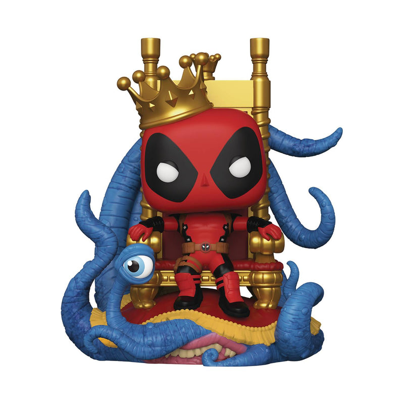 Funko POP! Deluxe: Marvel - King Deadpool on Throne PX