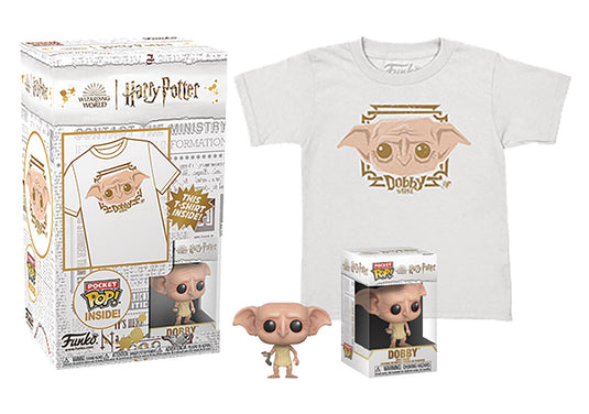 ¡Funko POP! Llavero, POP y camiseta: Harry Potter - Camiseta juvenil Dobby