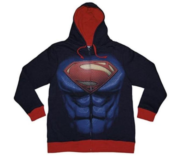 DC Comics: Superman - Man of Steel Costume Zipper Hoodie