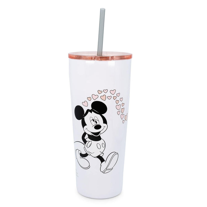 Chargez l&#39;image dans la visionneuse de la galerie, Disney : Minnie et Mickey Mouse – Gobelet en acier inoxydable Kiss Hearts 22 oz
