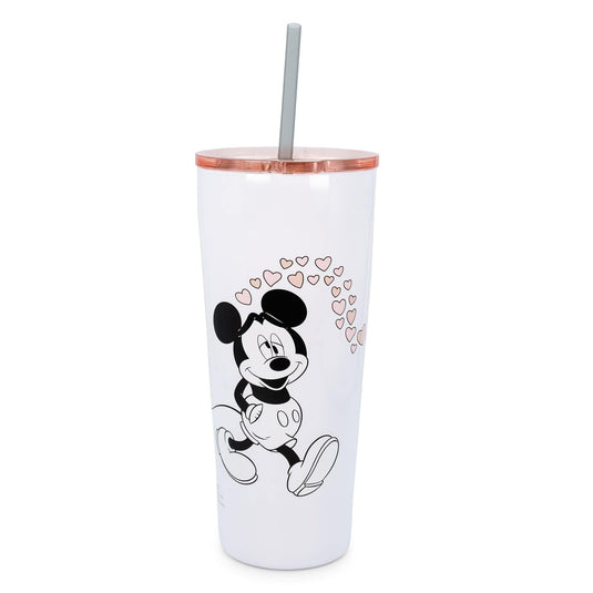 Disney : Minnie et Mickey Mouse – Gobelet en acier inoxydable Kiss Hearts 22 oz