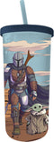 Star Wars: The Mandalorian - Desert 20oz Plastic Tall Cold Cup with Lid & Straw