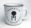 Star Trek Property of The Enterprise Camper Mugs, 20-Ounce - Kryptonite Character Store