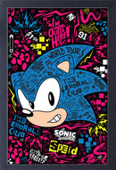 Sonic- Emerald Club World Tour 11x17'' Print Framed - Kryptonite Character Store