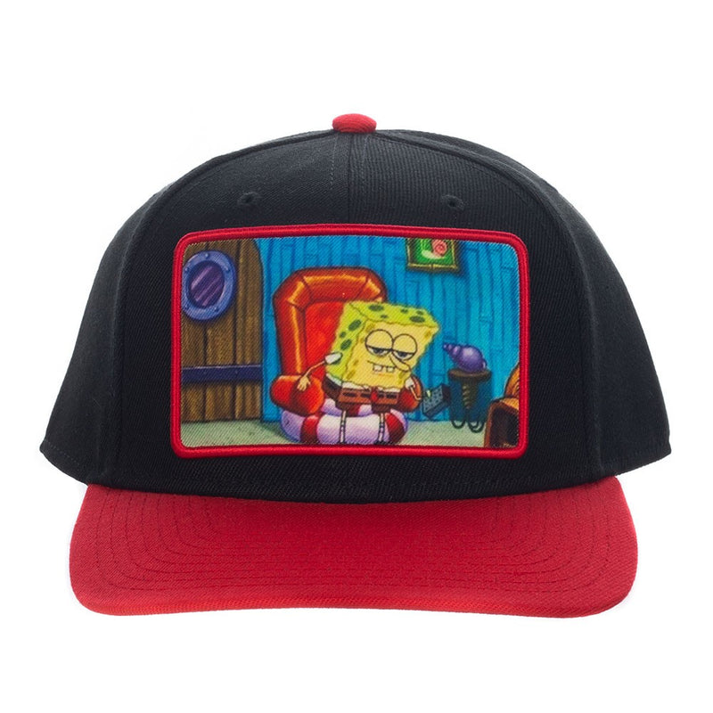 Cargue la imagen en el visor de la galería, Spongebob Sublimated Patch Pre-Curved Snapback - Kryptonite Character Store
