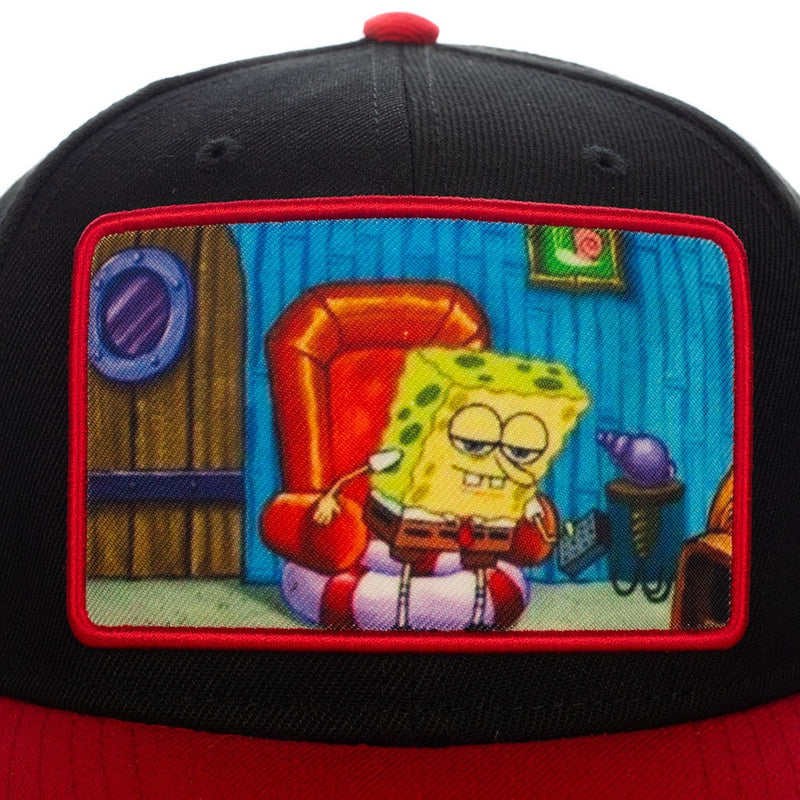 Cargue la imagen en el visor de la galería, Spongebob Sublimated Patch Pre-Curved Snapback - Kryptonite Character Store

