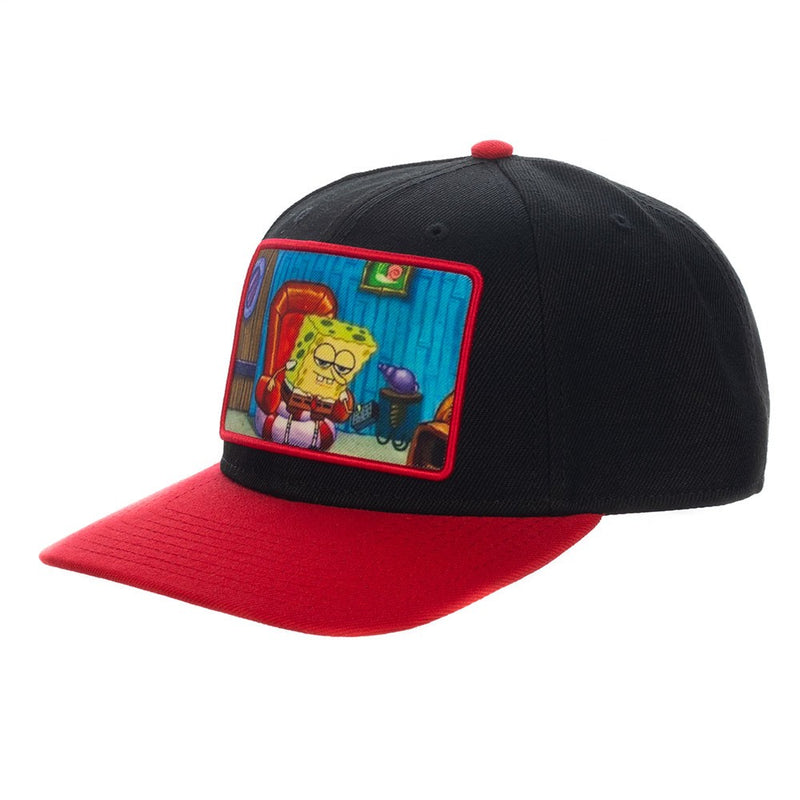 Cargue la imagen en el visor de la galería, Spongebob Sublimated Patch Pre-Curved Snapback - Kryptonite Character Store
