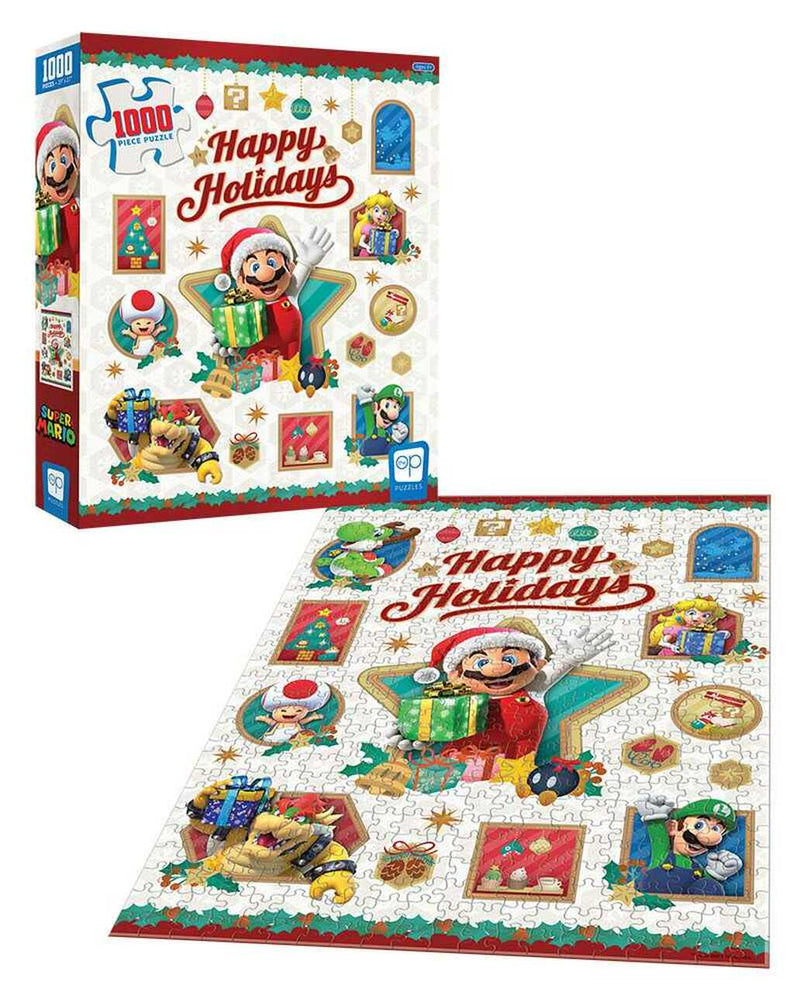 Super Mario - Happy Holidays 1000 Piece Puzzle