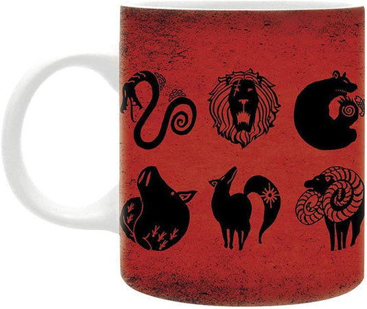 Taza Los siete pecados capitales - Emblemas 