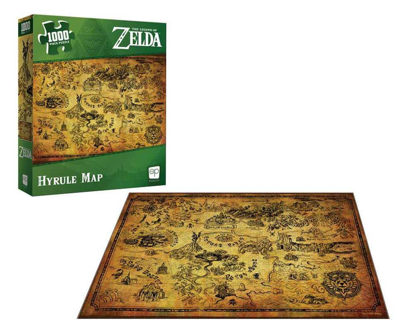 Cargue la imagen en el visor de la galería, The Legend of Zelda - Rompecabezas de 1000 piezas &quot;Mapa de Hyrule&quot; 
