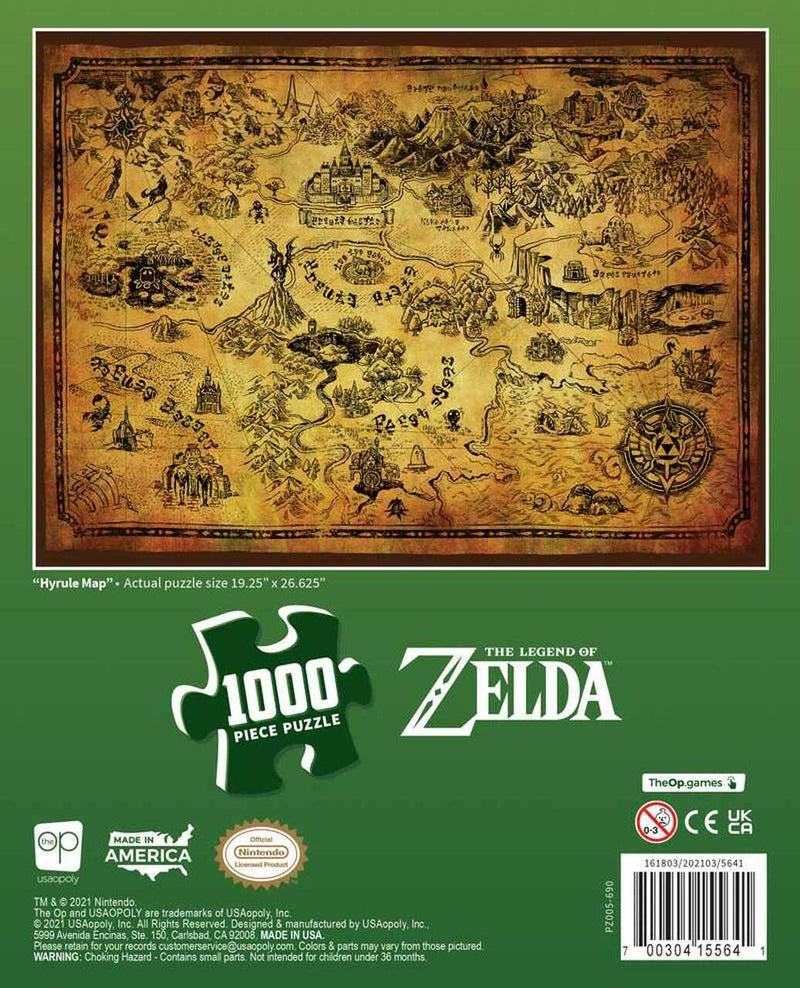 Cargue la imagen en el visor de la galería, The Legend of Zelda - Rompecabezas de 1000 piezas &quot;Mapa de Hyrule&quot; 
