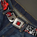 Marvel Comics - Ultimate Spider-Man Logo 2 Spider Web Seatbelt Buckle Belt