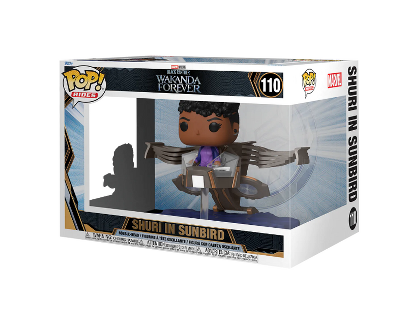 Load image into Gallery viewer, Funko POP! Rides: Marvel Comics - Black Panther Wakanda Forever - Shuri in Sunbird
