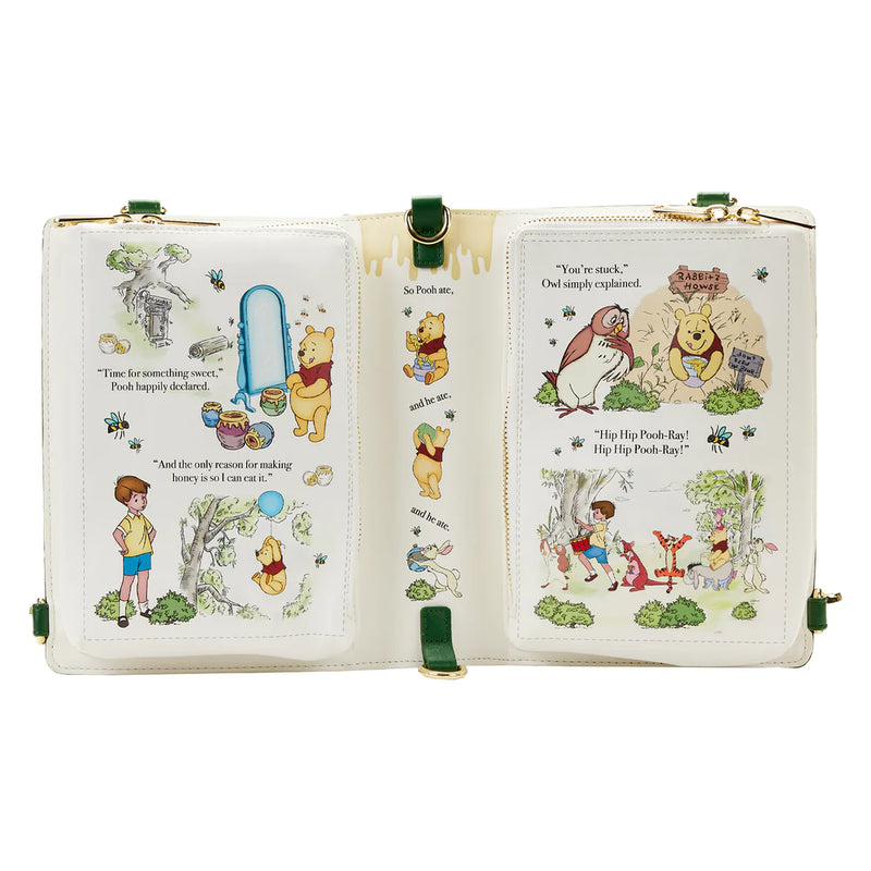 Load image into Gallery viewer, Loungefly Disney: Winnie the Pooh - Classic Book Cover Convertible Crossbody Bag
