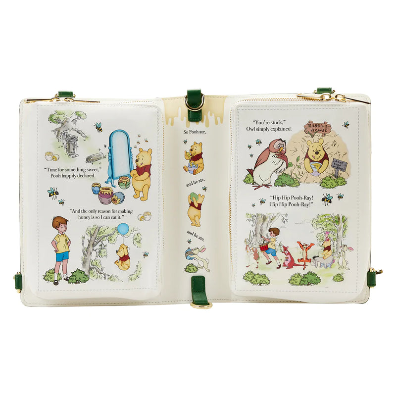 Disney : Winnie l'ourson – Sac à bandoulière convertible avec couverture de livre classique