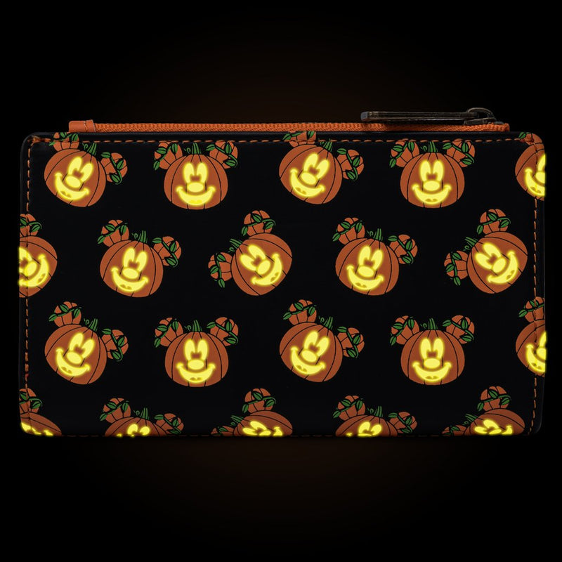 Disney - Mickey-O-Lantern Glows in the Dark Flap Wallet