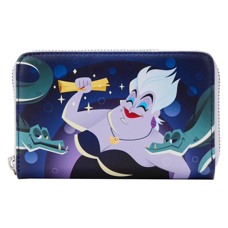 Disney: La Sirenita - Ursula Lair Glow Zip Around Wallet