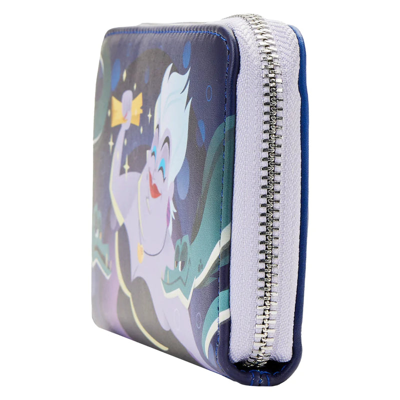 Load image into Gallery viewer, Loungefly Disney: The Little Mermaid - Ursula Lair Glow Zip Around Wallet
