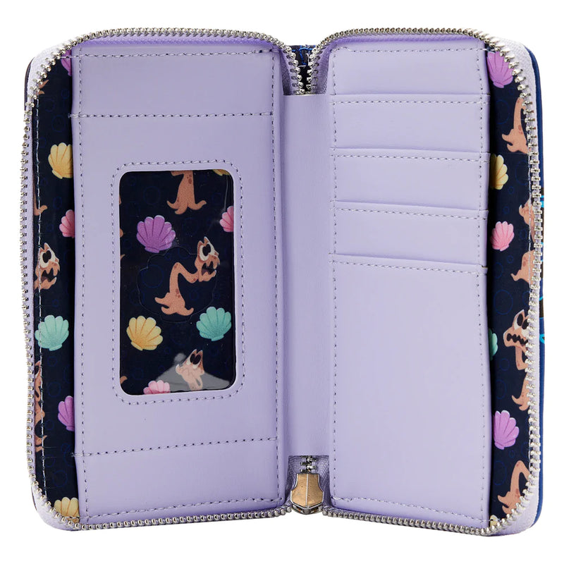 Load image into Gallery viewer, Loungefly Disney: The Little Mermaid - Ursula Lair Glow Zip Around Wallet
