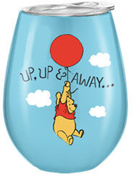 Disney: Winnie the Pooh - Vaso de acero inoxidable de doble pared Up &amp; Away de 10 oz