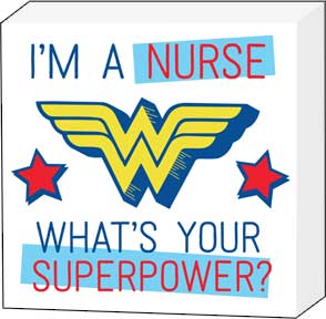 DC Comics: Wonder Woman - What's Your Superpower 6" x 6" x 1.5" Box Wall Sign