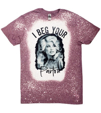 Dolly Parton - Beg Your Parton Bleached Tie Dye T-Shirt