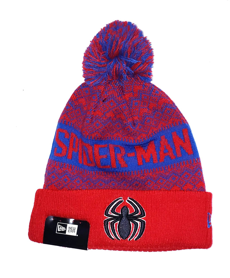 Spiderman Wintry Pom 2 Knit Beanie Hat- Kryptonite Character Store