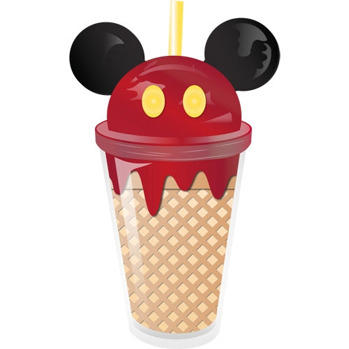 Disney - Mickey Cherry Ice Cream Ear Tumbler