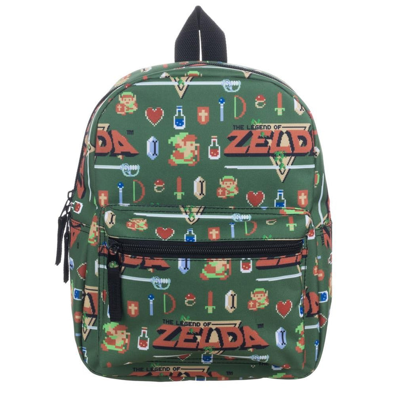 Zelda Allover Sublimated Print Mini Backpack - Kryptonite Character Store