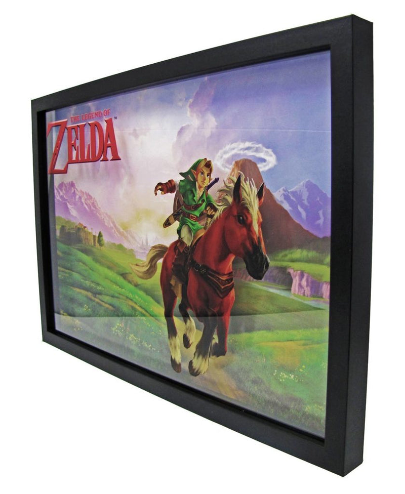 The Legend of Zelda - Link & Epona 13″ x 19″ Screenprint Plexi Framed Art