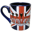 The Beatles Help Union Jack British Flag 14oz. Mug - Kryptonite Character Store