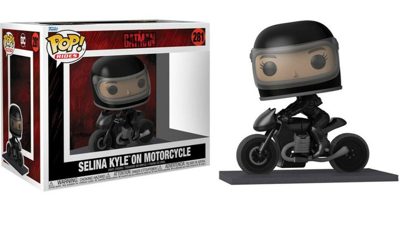 ¡Funko POP! Paseos: The Batman - Selina Kyle en motocicleta 
