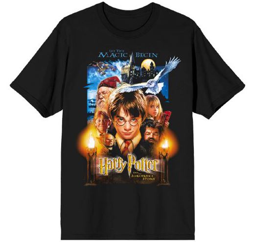 Chargez l&#39;image dans la visionneuse de la galerie, Harry Potter - Affiche Noir T-Shirt Homme
