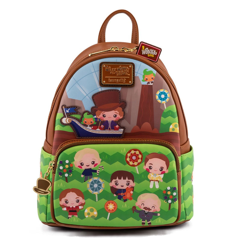 Load image into Gallery viewer, Loungefly Charlie and the Chocolate Factory - 50th Anniversary Mini Backpack
