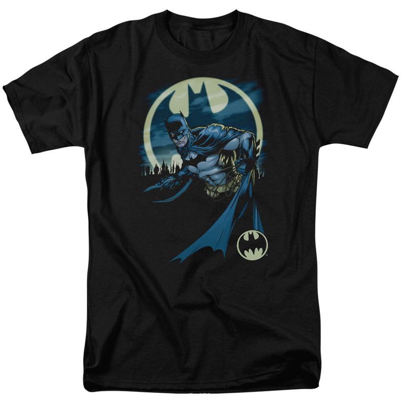 Cargue la imagen en el visor de la galería, Batman Heed The Call Adult Fitted T-shirt Black
