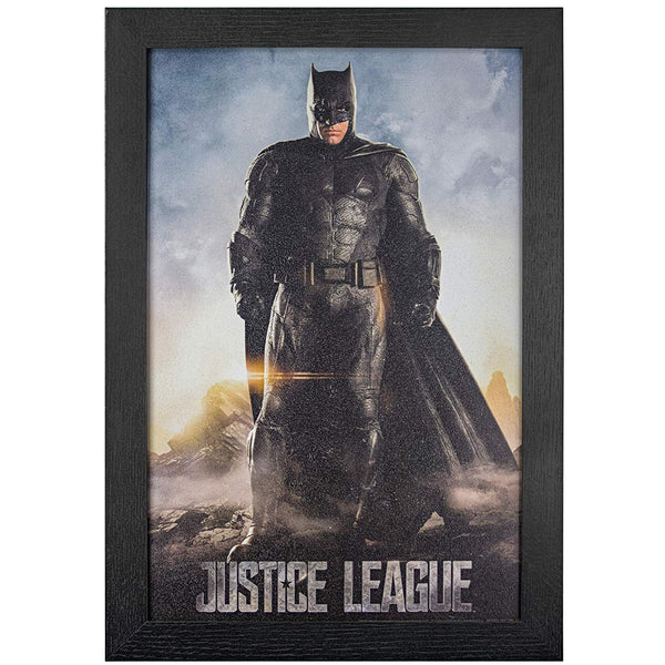 D.C. Comics Justice League Batman Framed Wall Art 19” H x 13” L Multicolored - Kryptonite Character Store