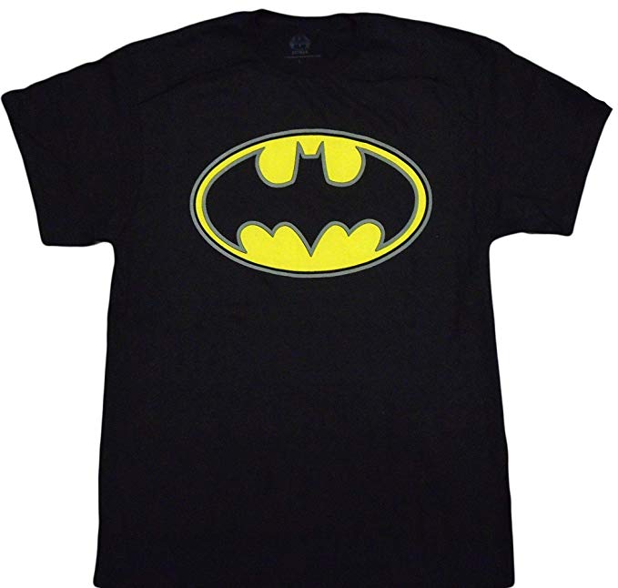 DC Comics - Batman Oval Puff Logo Adult T-Shirt