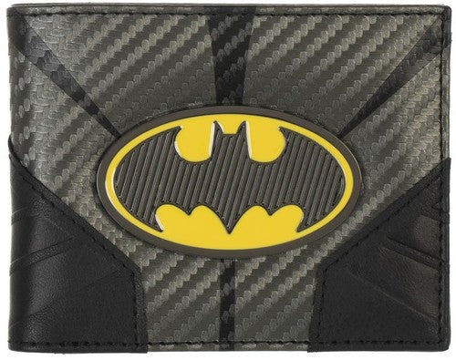 Chargez l&#39;image dans la visionneuse de la galerie, Dc Comics Batman Metal Badge Bifold Wallet - Kryptonite Character Store
