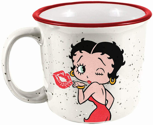 Betty Boop Camper Mug, 14 ounces, White - Kryptonite Character Store