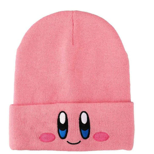 Kirby Big Face Embroidered Cuff Beanie